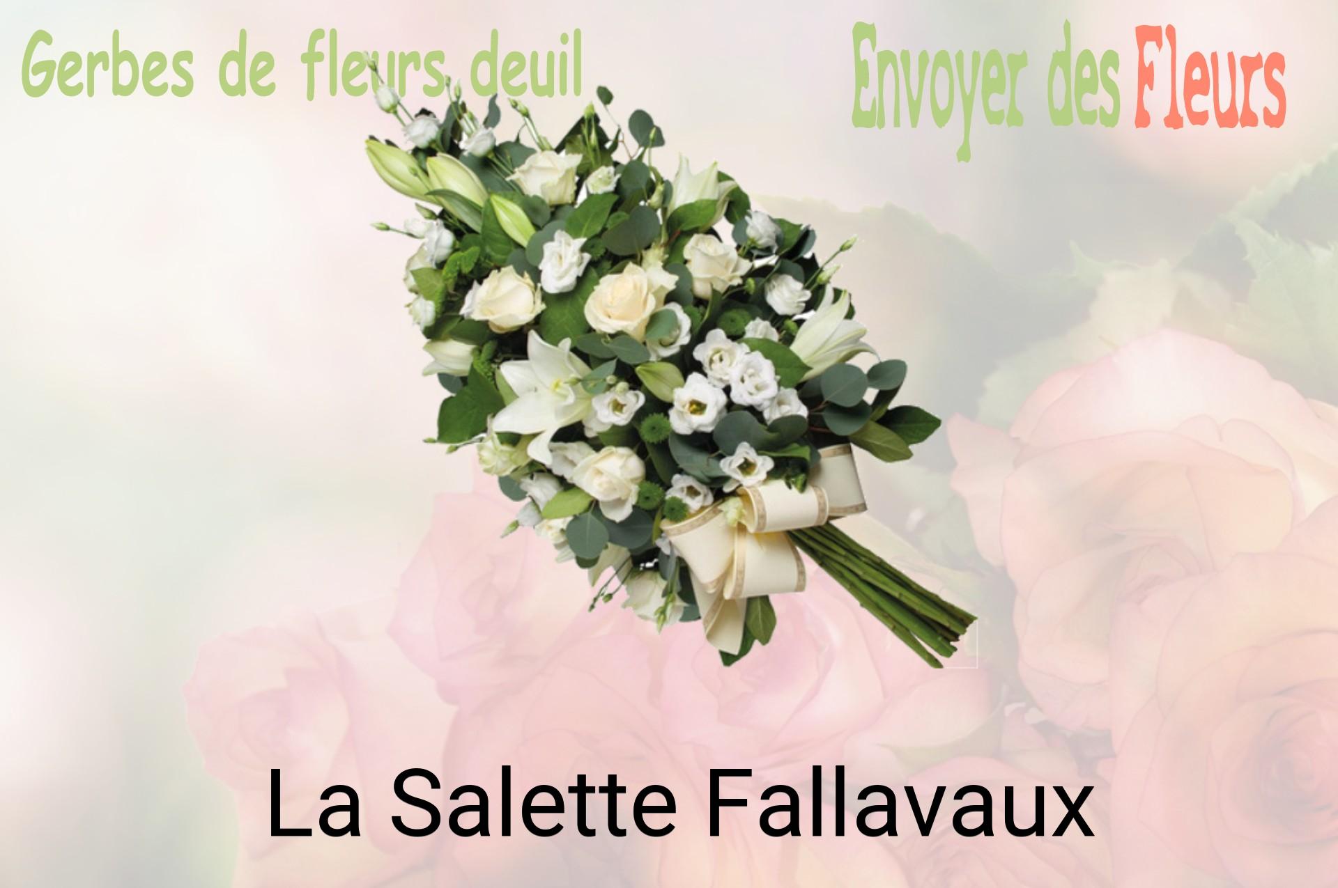 Gerbe de fleurs de deuil livrée à La Salette-Fallavaux